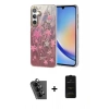 MARSİLYAN™- Galaxy A34 5G Kılıf Zirve Modern Prime - Siyah 6D Antistatik Mat Seramik Hayalet Nano Ekran Koruyucu + Valdez Metal Kamera Lens - SH