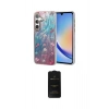 MARSİLYAN™- Galaxy A34 5G Kılıf Zirve Modern Prime - Siyah 6D Antistatik Mat Seramik Hayalet Nano Ekran Koruyucu