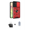 MARSİLYAN™- Galaxy A35 5G Kılıf Ahenk Klasik - Siyah Joko Magic 5D Cam + Kamera Lens Koruma Cam - SF