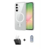 MARSİLYAN™- Galaxy A35 5G Kılıf Ahenk Minimal Serisi - Siyah Joko Magic 5D Cam + Kamera Lens Koruma Cam - SF