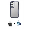 MARSİLYAN™- Galaxy A35 5G Kılıf Akış Çizgi Koleksiyonu - Siyah 3D Antistatik Seramik Nano Ekran Koruyucu + Kamera Lens Koruma Cam - SF