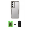 MARSİLYAN™- Galaxy A35 5G Kılıf Akış Çizgi Koleksiyonu - Siyah 6D Antistatik Mat Seramik Hayalet Nano Ekran Koruyucu + Raze Metal Kamera Lens - SH