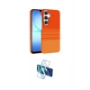 MARSİLYAN™- Galaxy A35 5G Kılıf Doruk Serisi - Siyah 3D Antistatik Cam Ekran Koruyucu