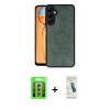 MARSİLYAN™- Galaxy A35 5G Kılıf Kıvılcım Işık Serisi - Şeffaf Pasifik Cam Ekran Koruyucu + Raze Metal Kamera Lens - GS