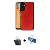 MARSİLYAN™- Galaxy A35 5G Kılıf Kıvılcım Işık Serisi - Siyah 3D Antistatik Seramik Nano Ekran Koruyucu + Kamera Lens Koruma Cam - SF
