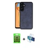 MARSİLYAN™- Galaxy A35 5G Kılıf Kıvılcım Işık Serisi - Siyah 3D Antistatik Seramik Nano Ekran Koruyucu + Raze Metal Kamera Lens - SH