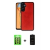 MARSİLYAN™- Galaxy A35 5G Kılıf Kıvılcım Işık Serisi - Siyah 6D Antistatik Mat Seramik Hayalet Nano Ekran Koruyucu + Raze Metal Kamera Lens - GS