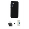 MARSİLYAN™- Galaxy A35 5G Kılıf Kozmos Yansıma Özel Seri - Şeffaf Pasifik Cam Ekran Koruyucu + Kamera Lens Koruma Cam - SF