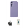 MARSİLYAN™- Galaxy A35 5G Kılıf Kozmos Yansıma Özel Seri - Şeffaf Pasifik Cam Ekran Koruyucu + Kamera Lens Koruma Cam - SF