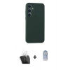 MARSİLYAN™- Galaxy A35 5G Kılıf Kozmos Yansıma Özel Seri - Siyah Joko Magic 5D Cam + Kamera Lens Koruma Cam - SF