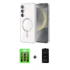 MARSİLYAN™- Galaxy A35 5G Kılıf Nova Işık Özel Seri - Siyah 6D Antistatik Mat Seramik Hayalet Nano Ekran Koruyucu + Siyah Raze Metal Kamera Lens