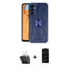 MARSİLYAN™- Galaxy A35 5G Kılıf Nova Yansıma Prime - Siyah 6D Antistatik Mat Seramik Hayalet Nano Ekran Koruyucu + Kamera Lens Koruma Cam - SF