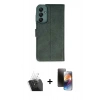 MARSİLYAN™- Galaxy A35 5G Kılıf Siluet Işık Serisi - Siyah 3D Antistatik Mat Seramik Nano Ekran Koruyucu + Kamera Lens Koruma Cam - SF