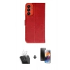 MARSİLYAN™- Galaxy A35 5G Kılıf Siluet Işık Serisi - Siyah 3D Antistatik Mat Seramik Nano Ekran Koruyucu + Kamera Lens Koruma Cam - SF