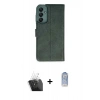 MARSİLYAN™- Galaxy A35 5G Kılıf Siluet Işık Serisi - Siyah Joko Magic 5D Cam + Kamera Lens Koruma Cam - SF