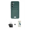 MARSİLYAN™- Galaxy A35 5G Kılıf Vadi Çizgi Prime - Şeffaf Pasifik Cam Ekran Koruyucu + Kamera Lens Koruma Cam - SF