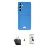 MARSİLYAN™- Galaxy A35 5G Kılıf Vadi Çizgi Prime - Şeffaf Pasifik Cam Ekran Koruyucu + Kamera Lens Koruma Cam - SF