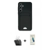 MARSİLYAN™- Galaxy A35 5G Kılıf Vadi Çizgi Prime - Şeffaf Pasifik Cam Ekran Koruyucu + Kamera Lens Koruma Cam - SF