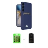 MARSİLYAN™- Galaxy A35 5G Kılıf Vadi Çizgi Prime - Siyah 6D Antistatik Mat Seramik Hayalet Nano Ekran Koruyucu + Raze Metal Kamera Lens - GS