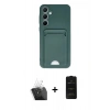 MARSİLYAN™- Galaxy A35 5G Kılıf Vadi Çizgi Prime - Siyah 6D Antistatik Mat Seramik Hayalet Nano Ekran Koruyucu + Kamera Lens Koruma Cam - SF