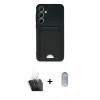MARSİLYAN™- Galaxy A35 5G Kılıf Vadi Çizgi Prime - Siyah Joko Magic 5D Cam + Kamera Lens Koruma Cam - SF