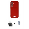 MARSİLYAN™- Galaxy A35 5G Kılıf Vadi Çizgi Prime - Siyah Joko Magic 5D Cam + Kamera Lens Koruma Cam - SF