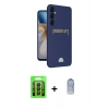 MARSİLYAN™- Galaxy A35 5G Kılıf Vadi Çizgi Prime - Siyah Joko Magic 5D Cam + Raze Metal Kamera Lens - SH