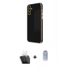 MARSİLYAN™- Galaxy A35 5G Kılıf Yankı Serisi - Siyah Joko Magic 5D Cam + Kamera Lens Koruma Cam - SF