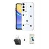MARSİLYAN™- Galaxy A35 5G Kılıf Yörünge Form - Şeffaf Pasifik Cam Ekran Koruyucu + Kamera Lens Koruma Cam - SF