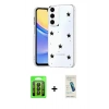 MARSİLYAN™- Galaxy A35 5G Kılıf Yörünge Form - Şeffaf Pasifik Cam Ekran Koruyucu + Raze Metal Kamera Lens - SH