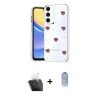 MARSİLYAN™- Galaxy A35 5G Kılıf Yörünge Form - Siyah Joko Magic 5D Cam + Kamera Lens Koruma Cam - SF
