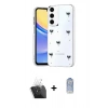 MARSİLYAN™- Galaxy A35 5G Kılıf Yörünge Form - Siyah Joko Magic 5D Cam + Kamera Lens Koruma Cam - SF
