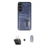 MARSİLYAN™- Galaxy A35 5G Kılıf Yörünge Işık Serisi - Siyah Joko Magic 5D Cam + Kamera Lens Koruma Cam - SF
