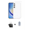 MARSİLYAN™- Galaxy A35 5G Kılıf Zirve Doku - Siyah Joko Magic 5D Cam + Kamera Lens Koruma Cam - SF