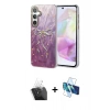 MARSİLYAN™- Galaxy A35 5G Kılıf Zirve Modern Prime - Siyah 3D Antistatik Seramik Nano Ekran Koruyucu + Kamera Lens Koruma Cam - SF