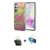 MARSİLYAN™- Galaxy A35 5G Kılıf Zirve Modern Prime - Siyah 3D Antistatik Seramik Nano Ekran Koruyucu + Kamera Lens Koruma Cam - SF