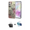 MARSİLYAN™- Galaxy A35 5G Kılıf Zirve Modern Prime - Siyah 3D Antistatik Seramik Nano Ekran Koruyucu + Kamera Lens Koruma Cam - SF