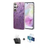 MARSİLYAN™- Galaxy A35 5G Kılıf Zirve Modern Prime - Siyah 3D Antistatik Seramik Nano Ekran Koruyucu + Kamera Lens Koruma Cam - SF