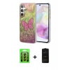 MARSİLYAN™- Galaxy A35 5G Kılıf Zirve Modern Prime - Siyah 6D Antistatik Mat Seramik Hayalet Nano Ekran Koruyucu + Raze Metal Kamera Lens - SH