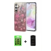MARSİLYAN™- Galaxy A35 5G Kılıf Zirve Modern Prime - Siyah 6D Antistatik Mat Seramik Hayalet Nano Ekran Koruyucu + Raze Metal Kamera Lens - SH