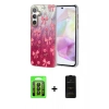 MARSİLYAN™- Galaxy A35 5G Kılıf Zirve Modern Prime - Siyah 6D Antistatik Mat Seramik Hayalet Nano Ekran Koruyucu + Raze Metal Kamera Lens - SH