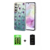 MARSİLYAN™- Galaxy A35 5G Kılıf Zirve Modern Prime - Siyah 6D Antistatik Mat Seramik Hayalet Nano Ekran Koruyucu + Raze Metal Kamera Lens - SH