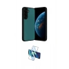 MARSİLYAN™- Galaxy A36 Kılıf Kıvılcım Işık Serisi - Siyah 3D Antistatik Seramik Nano Ekran Koruyucu