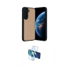 MARSİLYAN™- Galaxy A36 Kılıf Kıvılcım Işık Serisi - Siyah 3D Antistatik Seramik Nano Ekran Koruyucu