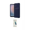 MARSİLYAN™- Galaxy A37 5G Kılıf Eksen Form Prime - Şeffaf Pasifik Cam Ekran Koruyucu