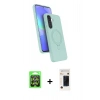 MARSİLYAN™- Galaxy A37 5G Kılıf İz Işık Koleksiyonu - Şeffaf 3D Antistatik Hayalet Cam Ekran Koruyucu + Raze Metal Kamera Lens - GS