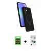 MARSİLYAN™- Galaxy A37 5G Kılıf İz Işık Koleksiyonu - Şeffaf 3D Antistatik Seramik Nano Ekran Koruyucu + Raze Metal Kamera Lens - SH