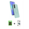 MARSİLYAN™- Galaxy A37 5G Kılıf İz Işık Koleksiyonu - Şeffaf 3D Antistatik Seramik Nano Ekran Koruyucu + Raze Metal Kamera Lens - SH