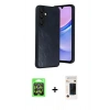 MARSİLYAN™- Galaxy A37 5G Kılıf Kıvılcım Işık Serisi - Şeffaf 3D Antistatik Hayalet Cam Ekran Koruyucu + Raze Metal Kamera Lens - GS