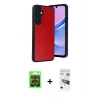 MARSİLYAN™- Galaxy A37 5G Kılıf Kıvılcım Işık Serisi - Şeffaf 3D Antistatik Seramik Nano Ekran Koruyucu + Raze Metal Kamera Lens - SH